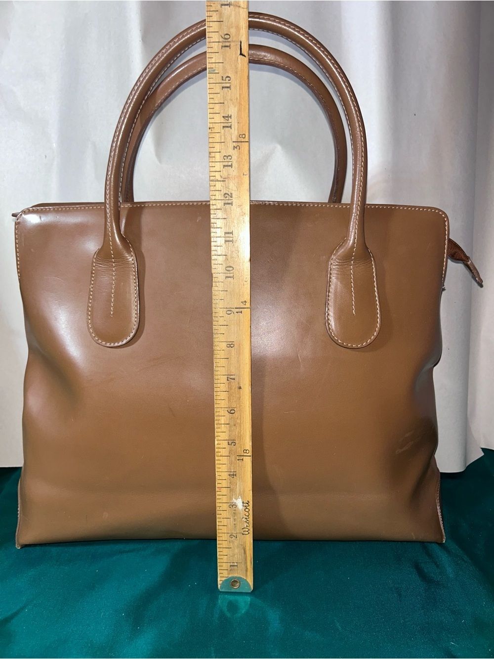 Gianni Chiarini Firenze Giuditta EUC Italian Made Tan Cognac Leather Tote - Picture 14 of 16